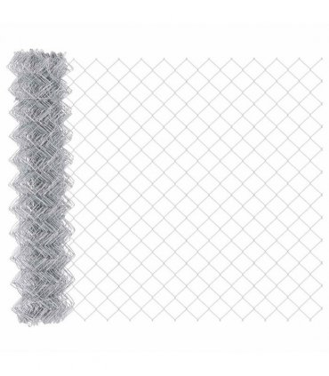 vidaXL Chain Link Fence 10 x 1.4 m Galvanised steel Silver