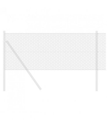 vidaXL Hexagon Fence Grey 0.6 x 100 m PVC