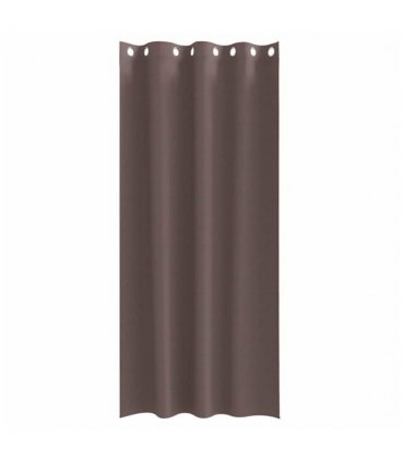 vidaXL Blackout Curtains with Rings 2 pcs Dark Brown 260 x 140 cm