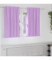 vidaXL Blackout Curtains with Rings 2 pcs Purple 140 x 140 cm