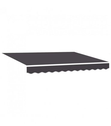 vidaXL Electric Retractable Awning Anthracite and White 3 x 2.5 m