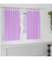 vidaXL Blackout Curtains with Rings 2 pcs Purple 140 x 140 cm