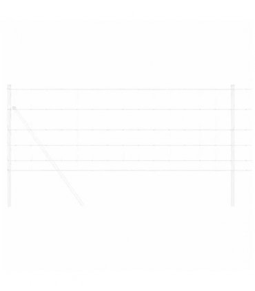 vidaXL Field Fence Silver