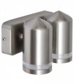 vidaXL LED Wall Lamp Stainless Steel Down with Cone Head