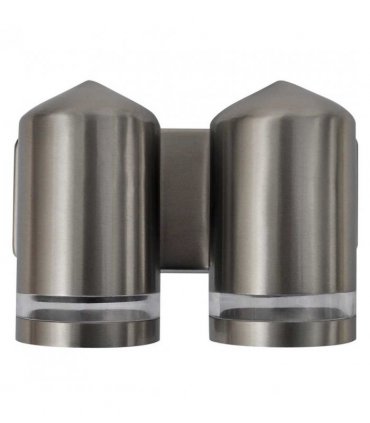 vidaXL LED Wall Lamp Stainless Steel Down with Cone Head