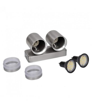 vidaXL LED Wall Lamp Stainless Steel Down with Cone Head