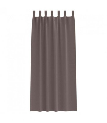 vidaXL Blackout Curtains with Rings 2 pcs Dark Brown 245 x 140 cm