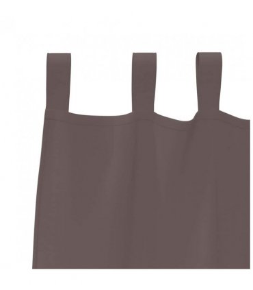 vidaXL Blackout Curtains with Rings 2 pcs Dark Brown 245 x 140 cm