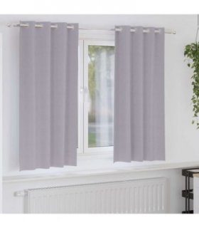 vidaXL Blackout Curtains with Rings 2 pcs Metal Grey 175 x 140 cm