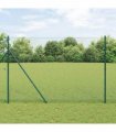 vidaXL Hexagon Fence Green 1.5 x 10 m PVC