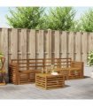 vidaXL Sofa Sets 5 pcs Natural Solid Acacia Wood