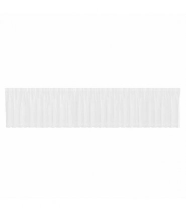 vidaXL Lace Curtain with Curtains Floral White 120 x 750 cm Polyester