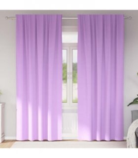 vidaXL Blackout Curtains with Rings 2 pcs Purple 260 x 140 cm