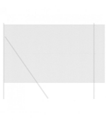vidaXL Hexagon Fence Grey 1.6 x 10 m PVC