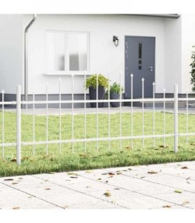 vidaXL Garden Fence Woerden White