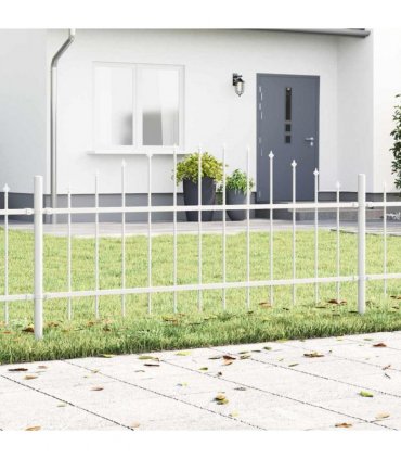 vidaXL Garden Fence Woerden White