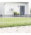 vidaXL Garden Fence Woerden White