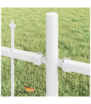 vidaXL Garden Fence Woerden White