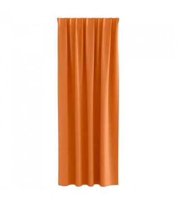 vidaXL Blackout Curtains with Rings 2 pcs Bright Orange 260 x 140 cm