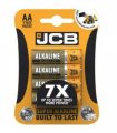 JCB AA Super Alkaline Batteries 4 Per Card - Box of 10