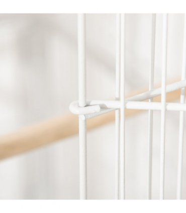 Large Bird Cage Budgie Cage for Finch Canaries Parrot with Stand White