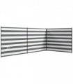 Camping Windbreak Grey White Polyester Steel 540L x 150H  Portable Wind Blocker