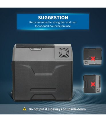 Car Refrigerator, Portable 12/24V 50L Fridge Freezer, Down to -20??HOMCOM