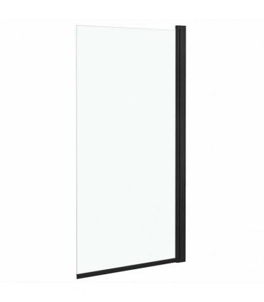vidaXL Shower Enclosure ESG 68x130 cm Black