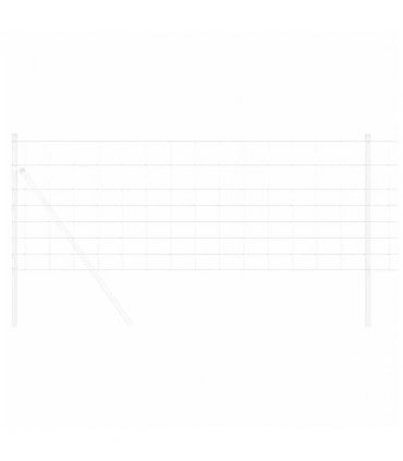 vidaXL Field Fence Silver
