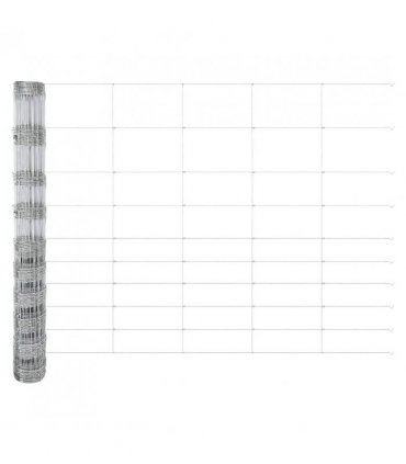vidaXL Field Fence Silver