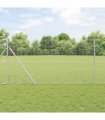 vidaXL Hexagon Fence Silver 1.4 x 50 m Galvanised steel