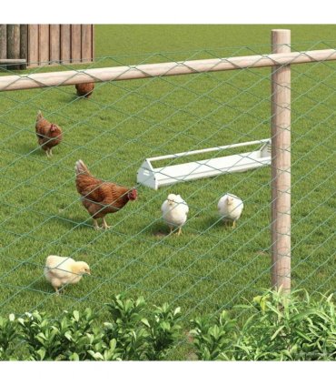 vidaXL Chain Link Fence Green 2 x 10 m Steel