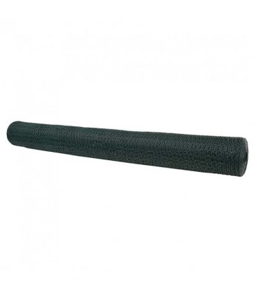 vidaXL Hexagon Fence Green 1 x 50 m PVC
