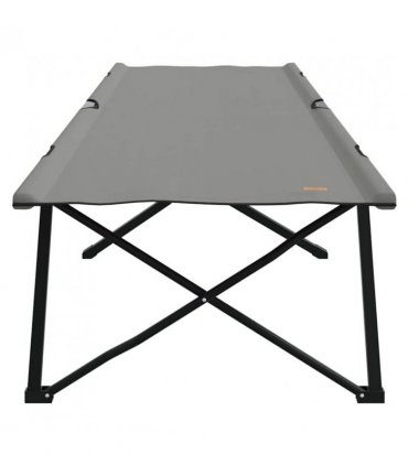 vidaXL Folding Camping Bed Grey 206 x 76 x 74 cm Oxford and Steel
