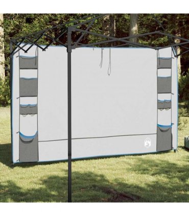 vidaXL Hanging Tent Organiser Grey and Blue 320 x 182 cm Oxford