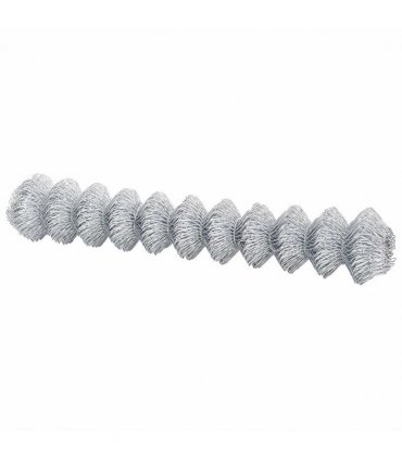 vidaXL Chain Link Fence 10 x 1.6 m Galvanised steel Silver