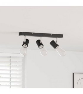 vidaXL Ceiling Spotlight Black 38 x 6.5 x 11.5 cm Metal