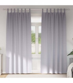 vidaXL Blackout Curtains with Rings 2 pcs Metal Grey 245 x 140 cm