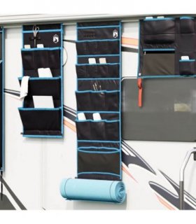 vidaXL Storage Bag with Storage Black and Blue 125 x 48 cm Oxford
