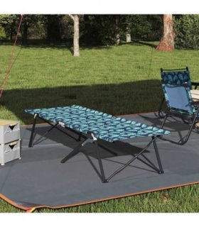 vidaXL Folding Camping Bed Forest 206 x 76 x 74 cm Oxford and Steel