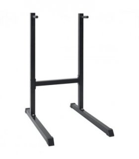 vidaXL Dip Station Black 103.5 x 66.5 x 121.5 cm Powder-Coated Steel