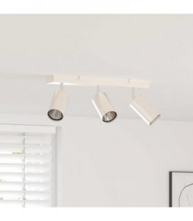 vidaXL Ceiling Spotlight with Spotlights Nickel 38 x 6 x 16 cm Metal