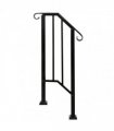 [Same Code：21862947  70638141]Artisasset Matte Black Outdoor 1st Tier Iron Handrail