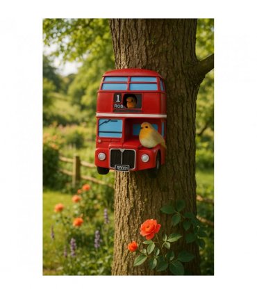 London Bus Design Bird House
