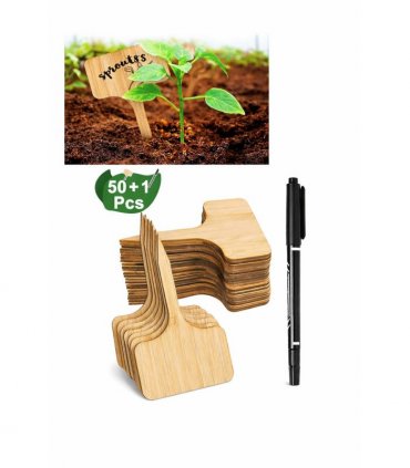 Plant Sign with a Pen Set of 50