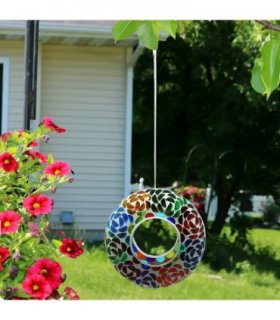 Hanging Mosaic Bird Feeder