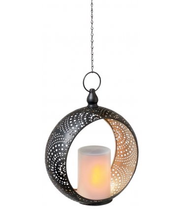 Solar Metal Decoration with LED Candle