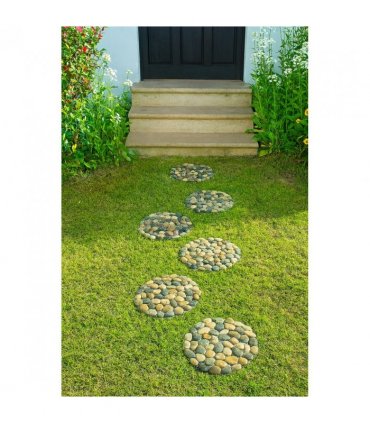 River Rock Round Stepping Stone (set of 2)