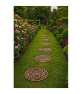 Set of 3 Tree Ring Stepping Stones