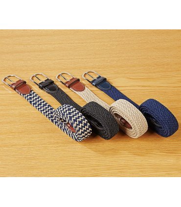 Braided Stretch Belts Set of 4